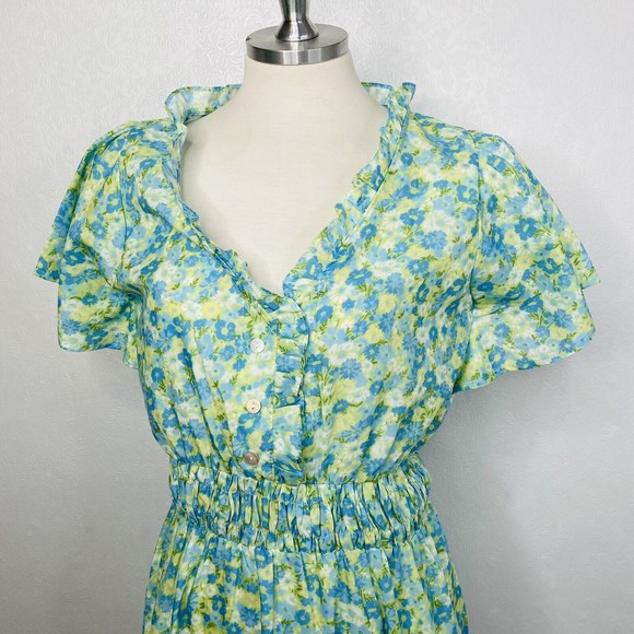 The Impeccable Pig Sz S Floral Prairie Style Dress - Picture 2 of 12